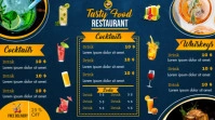 Cocktail Menu Digitale Vertoning (16:9) template