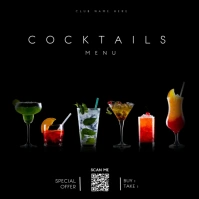 Cocktail Menu Message Instagram template