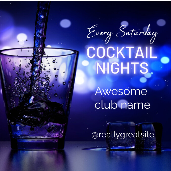 Copy of Cocktail Night | PosterMyWall