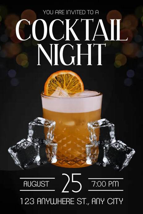 Copy of Cocktail Night Party | PosterMyWall