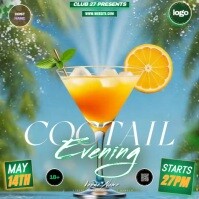 cocktail party ad design template Wpis na Instagrama