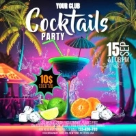Cocktail Party Instagram Post template