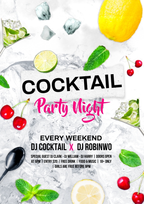 Cocktail party Template | PosterMyWall