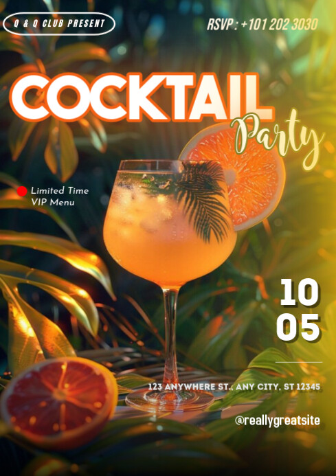 Cocktail Party Template | PosterMyWall