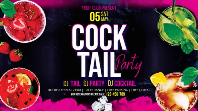 Cocktail Party Display template