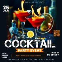 cocktail party flyer Template Instagram Post