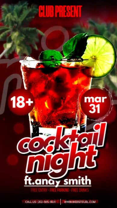Copy of Cocktail Party Video | PosterMyWall