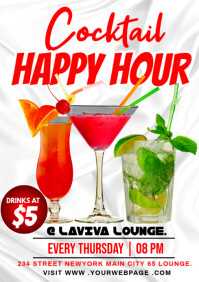 cocktail posters A4 template