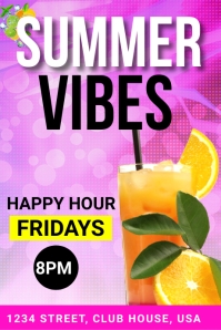 Cocktail vibes, Cocktails, Bar flyer Template Gráfico de Tumblr
