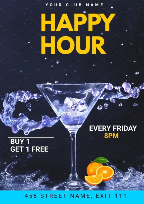 Image 2 for Happy Hour Menu Template