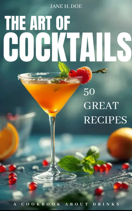 cocktails, drinks, bartender, book cover, rec Copertine per Kindle/libri template
