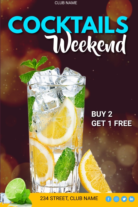 Cocktails, Happy Hour, Menu Tumblr 图片 template