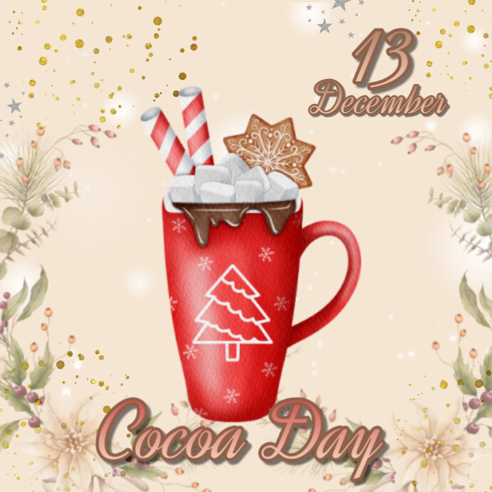 Cocoa Day Instagram template