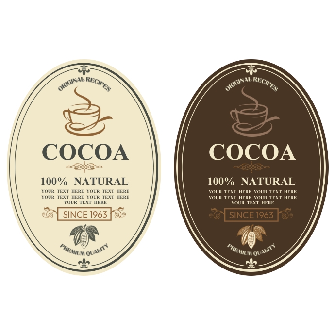 Cocoa Logo Ads Template Logótipo