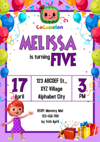 Cocomelon Birthday Invitation 14 Template | PosterMyWall