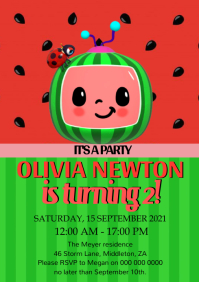 Birthday Invitation Cocomelon Free Printables : Cocomelon Invitation