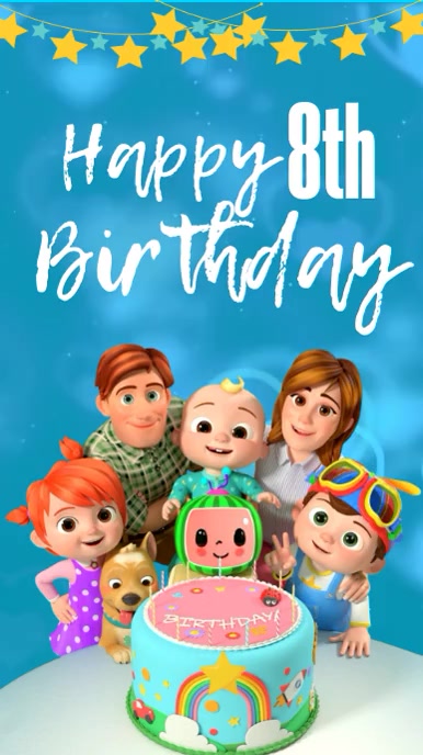 Copy of Cocomelon Online Birthday Greeting 10 | PosterMyWall
