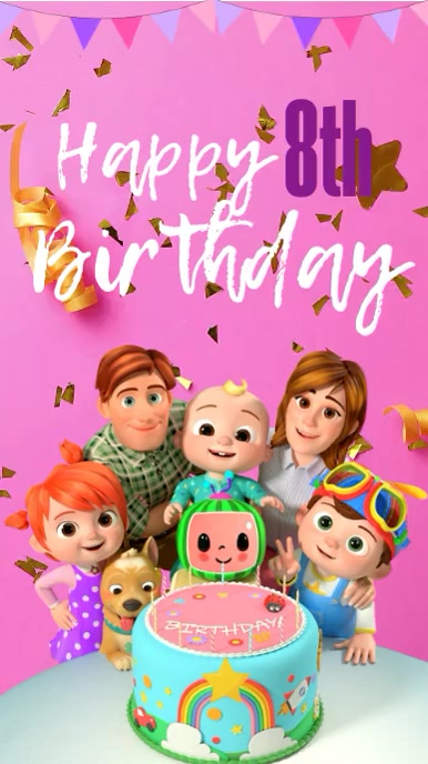 Modele Brochure De Voeux D Anniversaire En Ligne Cocomelon 7 Postermywall Modele Brochure De Voeux D Anniversaire En Ligne Cocomelon 7 Postermywall