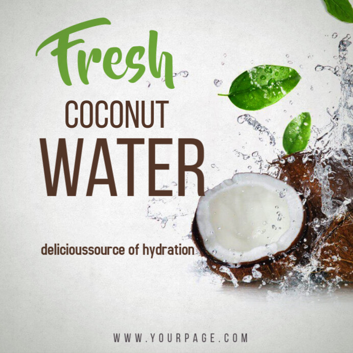 Coconut Header coconut Template | PosterMyWall