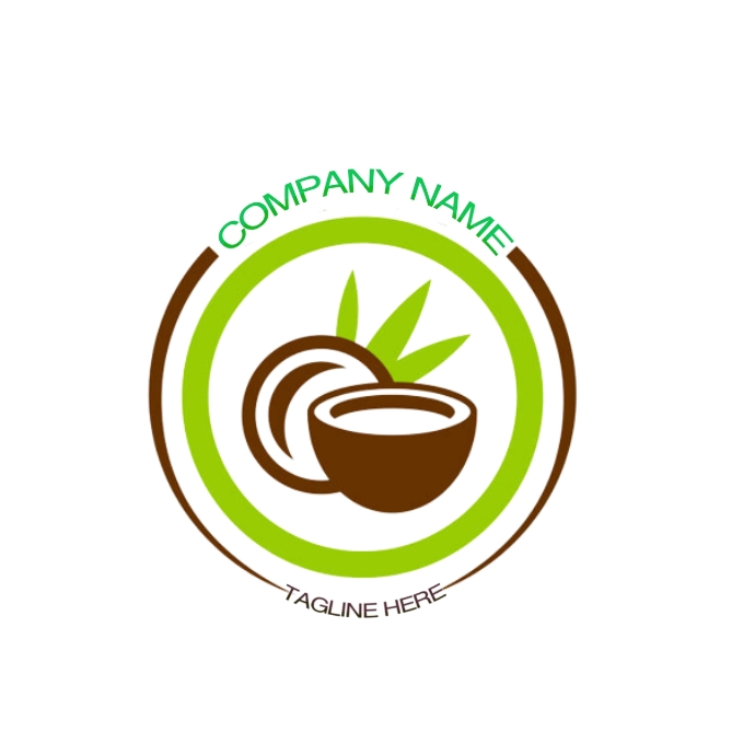 Coconut Oil Logo Template PosterMyWall coconut-oil-logo-template-postermywall