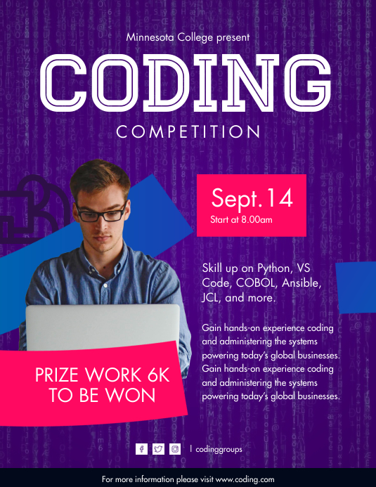 Coding Boot Camp Flyer Template | PosterMyWall