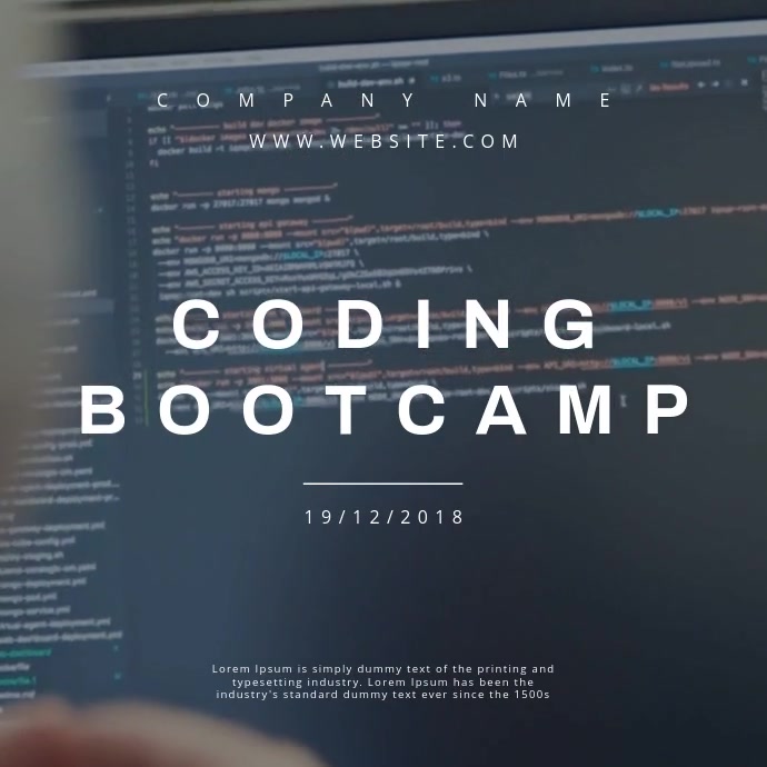 Coding Bootcamp Poster Template