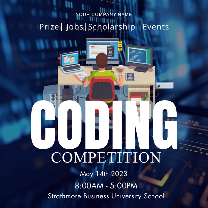 CODING COMPETITION Template | PosterMyWall
