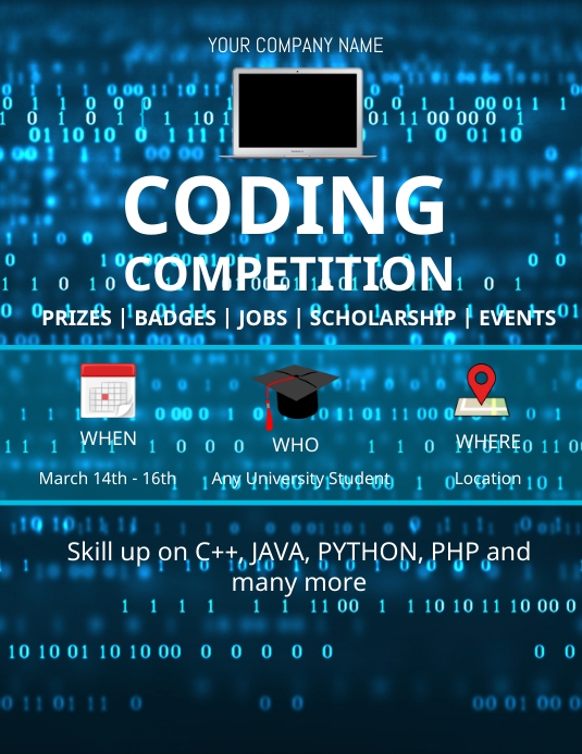 Copy of CODING COMPETITION | PosterMyWall