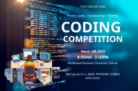Purple Coding Competition Custom Flyer Template | PosterMyWall