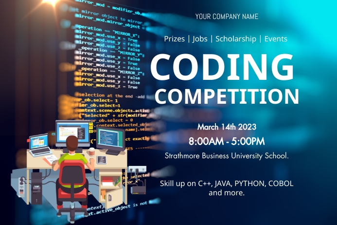 CODING COMPETITION Template | PosterMyWall