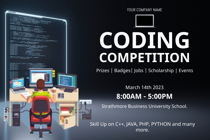 CODING COMPETITION Template | PosterMyWall