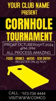COENHOLE TOURNAMENT Reel de Instagram template