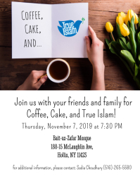 Customizable Design Templates For Coffee And Cake Poster