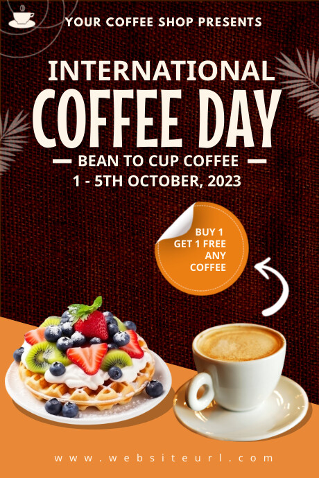 Coffee,international coffee day,event Tumblr Graphic template