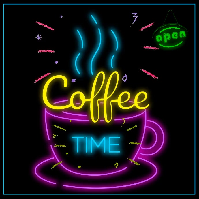 Coffee Ad Animation Isikwele (1:1) template