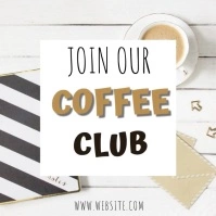 COFFEE AD SOCIAL MEDIA TEMPLATE Square (1:1)