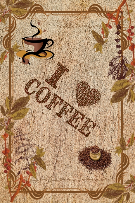 Coffee Background Poster template