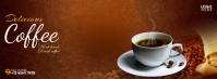 Coffee banner design template Copertina Facebook