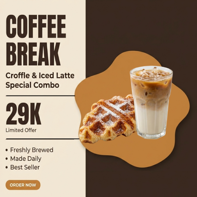 Plantilla de Coffee Break Promotion Instagram Post | PosterMyWall