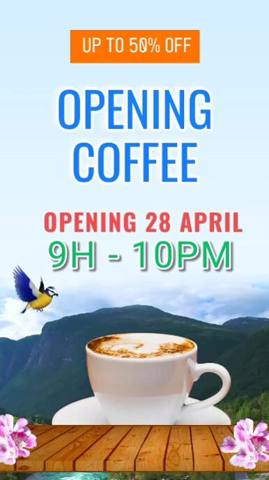 Coffee Break template | PosterMyWall