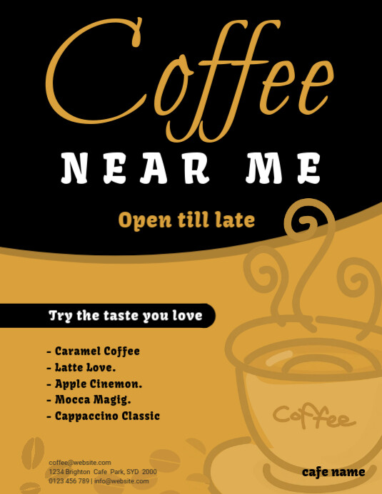 Brosur Cafe Kopi Templat Postermywall Brosur Cafe Kopi Templat Postermywall