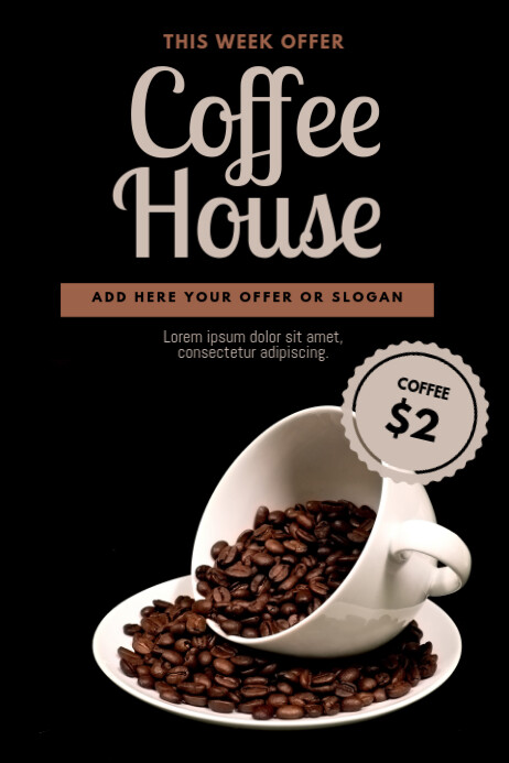 Coffee Cafe Flyer Design Template Postermywall Coffee Cafe Flyer Design Template Postermywall
