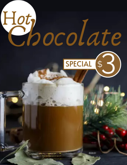 CHOCOLATE Flyer (US Letter) template