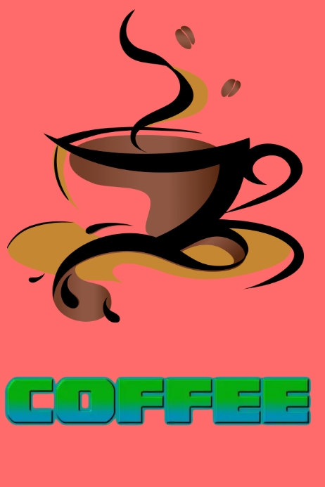 coffee Plakat template