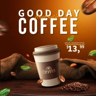 Coffee Instagram Ads Square (1:1) template
