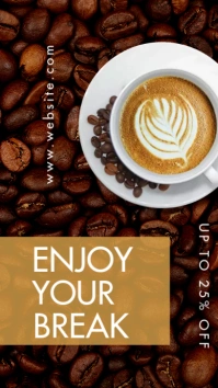 coffee instagram story advertisement coffee b template