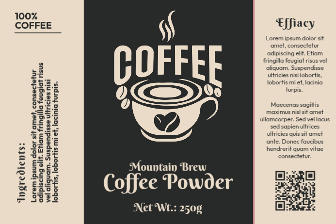 Coffee Label Template | PosterMyWall