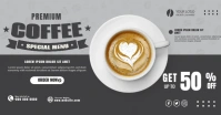 Coffee Latte Menu Immagine condivisa di Facebook template