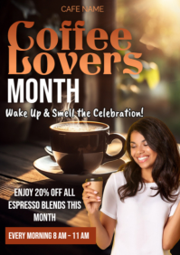 Black Coffee Promotion A2 Template