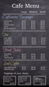 690 Cafe Menu Customizable Design Templates Postermywall 690 Cafe Menu Customizable Design Templates Postermywall